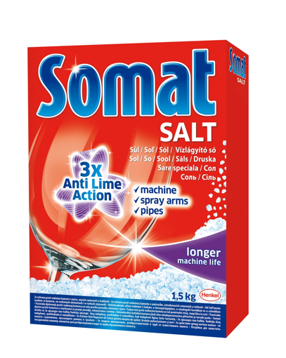 Obrázek z Somat 3x Anti-Lime Action sůl do myčky 1,5 kg 