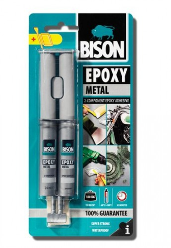 Obrázek z Bison Epoxy Metal dvousložkové lepidlo 24 ml 