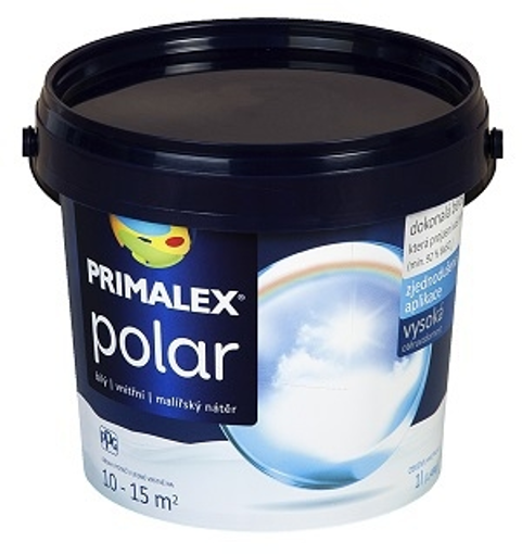 Obrázek z Primalex Polar bílý vnitřní malířský nátěr 1l (1,52 kg) 