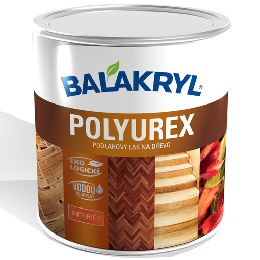 Obrázek z Balakryl Polyurex podlahový lak na dřevo bezbarvý MAT 0,6 kg 