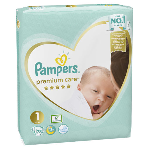 Obrázek z Pampers Premium Care 1 Newborn 2-5 kg 72 ks 