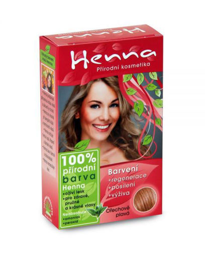 Obrázek z Henna 100% přírodní barva na vlasy Ořechově plavá 