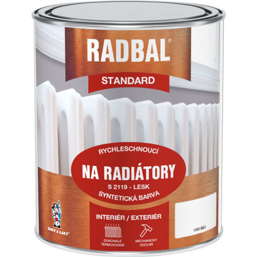 Obrázek z Radbal na radiátory standard syntetický LESK S2119/1000 Bílá 0,7 kg 