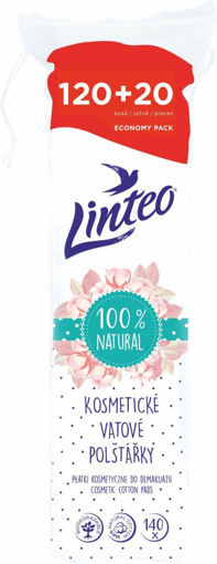 Obrázek z Linteo kosmetické vatové polštářky 120 + 20 ks 