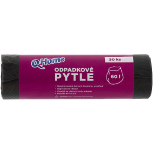 Obrázek z Q Home pytle odpad 60l 30ks 