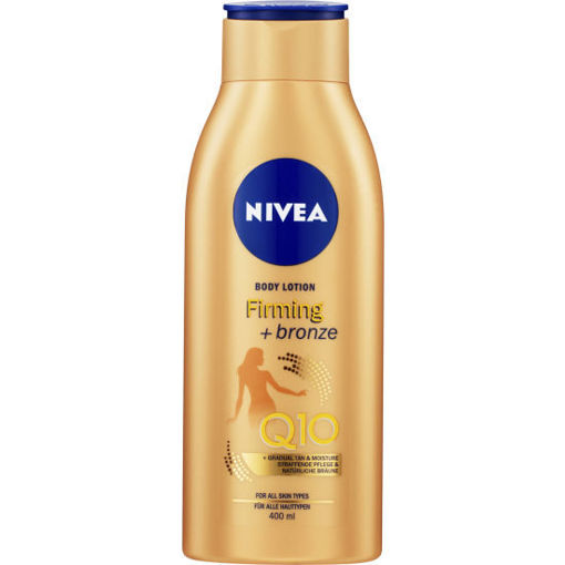 Obrázek z Nivea Body Lotion Q10 Firming + bronze zpevňující tónovací tělové mléko 400 ml 