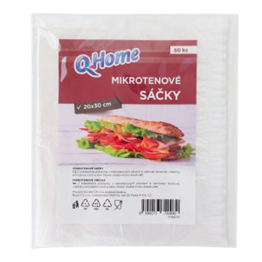 Obrázek z Q Home svačinové sáčky 20 x 30 cm 50 ks 