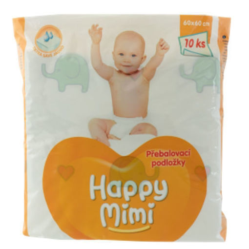 Obrázek z Happy Mimi Dětské přebalovací podložky 60x60 cm 10 ks 