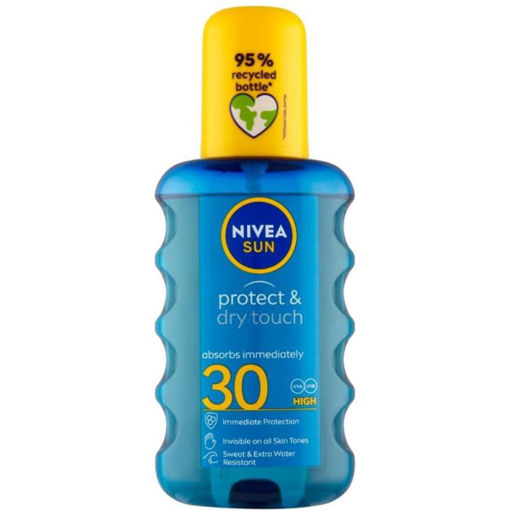 Obrázek z Nivea Sun Protect & Dry Touch OF30 neviditelný sprej na opalování 200 ml 