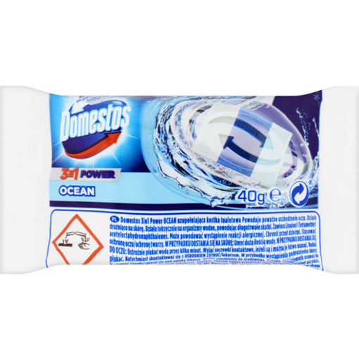 Obrázek z Domestos WC blok 3v1 Ocean náplň 35 g 