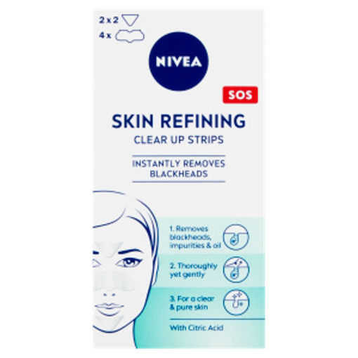 Obrázek z Nivea Refining Clear-Up Strips Osvěžující čisticí pleťové náplasti 6 ks 