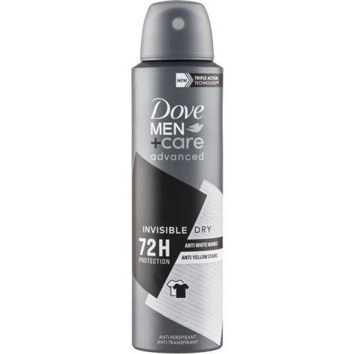 Obrázek z Dove Men+Care Advanced Invisible Dry Antiperspirant sprej 150 ml 