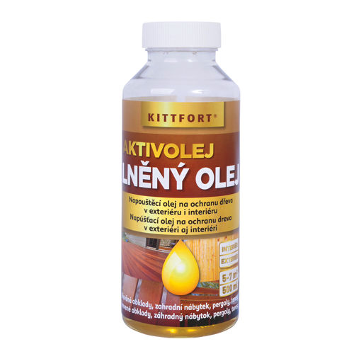 Obrázek z Lněný olej 1l Kittfort 