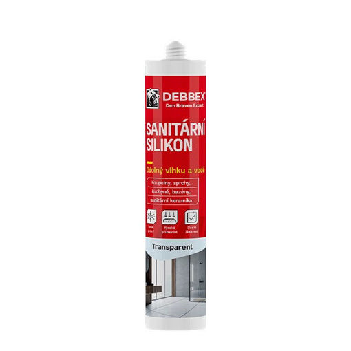 Obrázek z Den Braven Sanitární silikon transparent 280 ml 