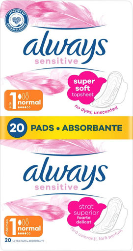 Obrázek z Always Ultra Sensitive Normal Duo 20 ks 