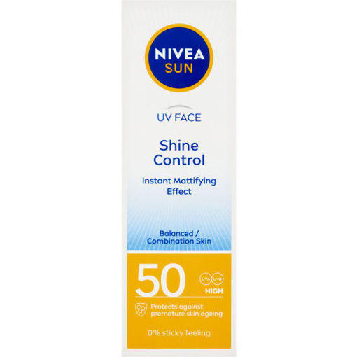 Obrázek z Nivea Sun Shine Control zmatňující pleťový krém na opalování OF 50 50 ml 