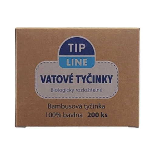 Obrázek z Tip Line vatové tyčinky box 200ks/kra EKO 