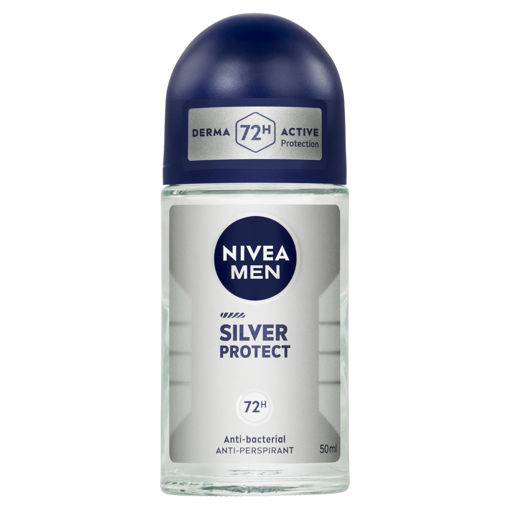 Obrázek z Nivea Men kuličkový antiperspirant pro muže Silver Protect 50 ml 