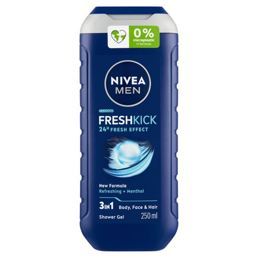 Obrázek z Nivea Men Fresh Kick 3 v 1 Sprchový gel 250ml 