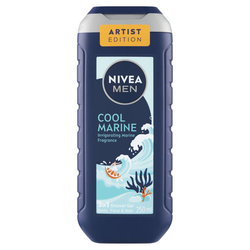 Obrázek z Nivea Men Cool Marine 3 v 1 Sprchový gel 250ml 