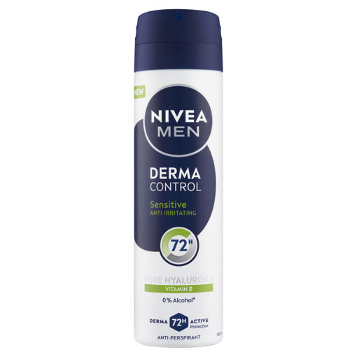 Obrázek z Nivea Men Derma Control Sensitive Sprej antiperspirant 150ml 