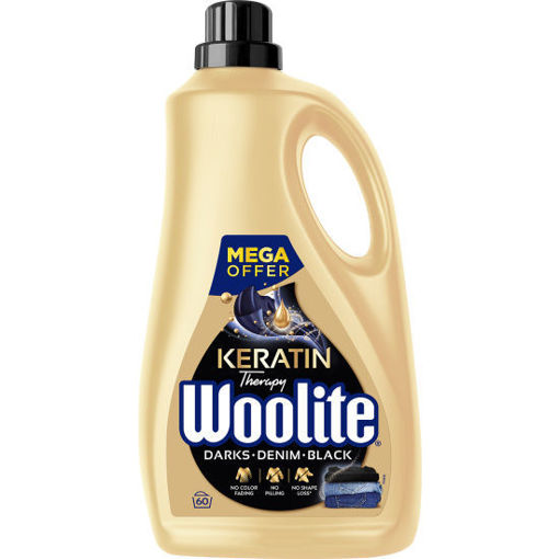Obrázek z Woolite Keratin Darks Denim Black 3,6 l 60 PD 
