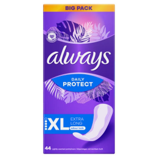 Obrázek z Always Dailies Protect Long Extra Intimky 44 ks 