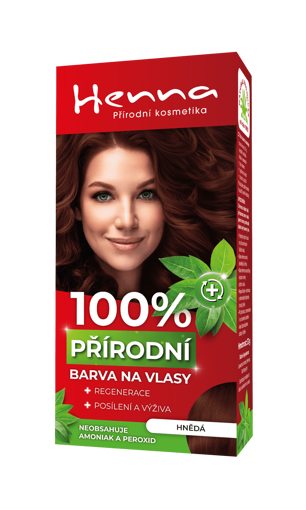 Obrázek z Henna 100% přírodní barva na vlasy Hnědá 