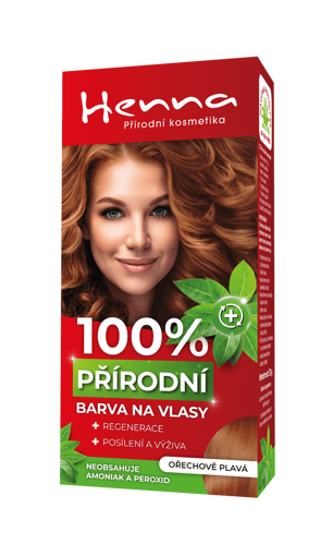 Obrázek z Henna 100% přírodní barva na vlasy Ořechově plavá 