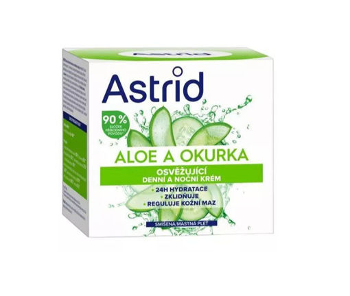 Obrázek z ASTRID krém 50ml Aloe a okurka den+noc 