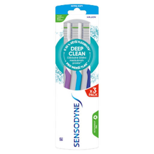 Obrázek z Sensodyne DeepClean Triopack Zubní kartáček Extra Soft 3 ks 
