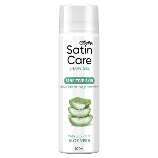 Obrázek z Gillette Satin Care s obsahem aloe vera gel na holení 200 ml 
