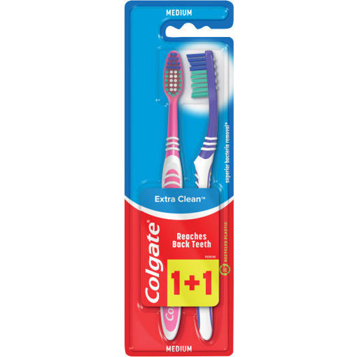 Obrázek z Colgate Extra clean 2 ks Medium 